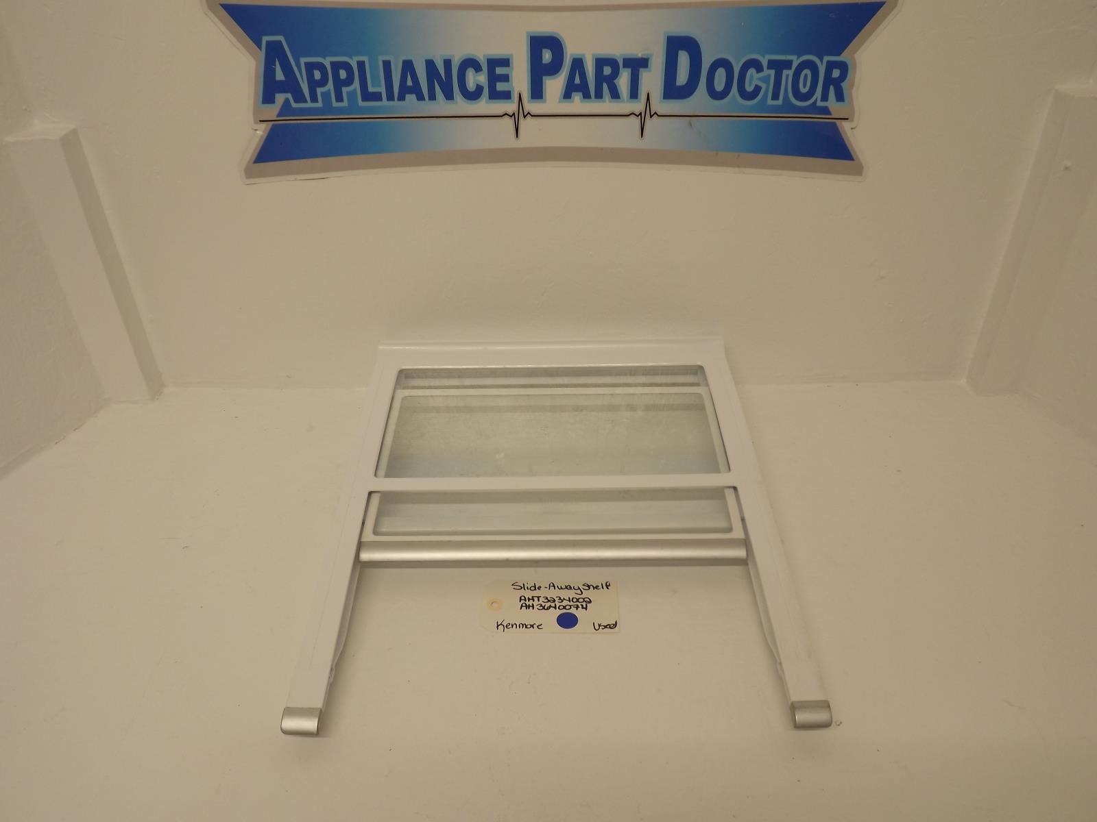 Kenmore Refrigerator AHT73234002 AH3640074 Slide-Away Shelf Used Kenmore Refrigerator AHT73234002 AH3640074 Slide-Away Shelf Used